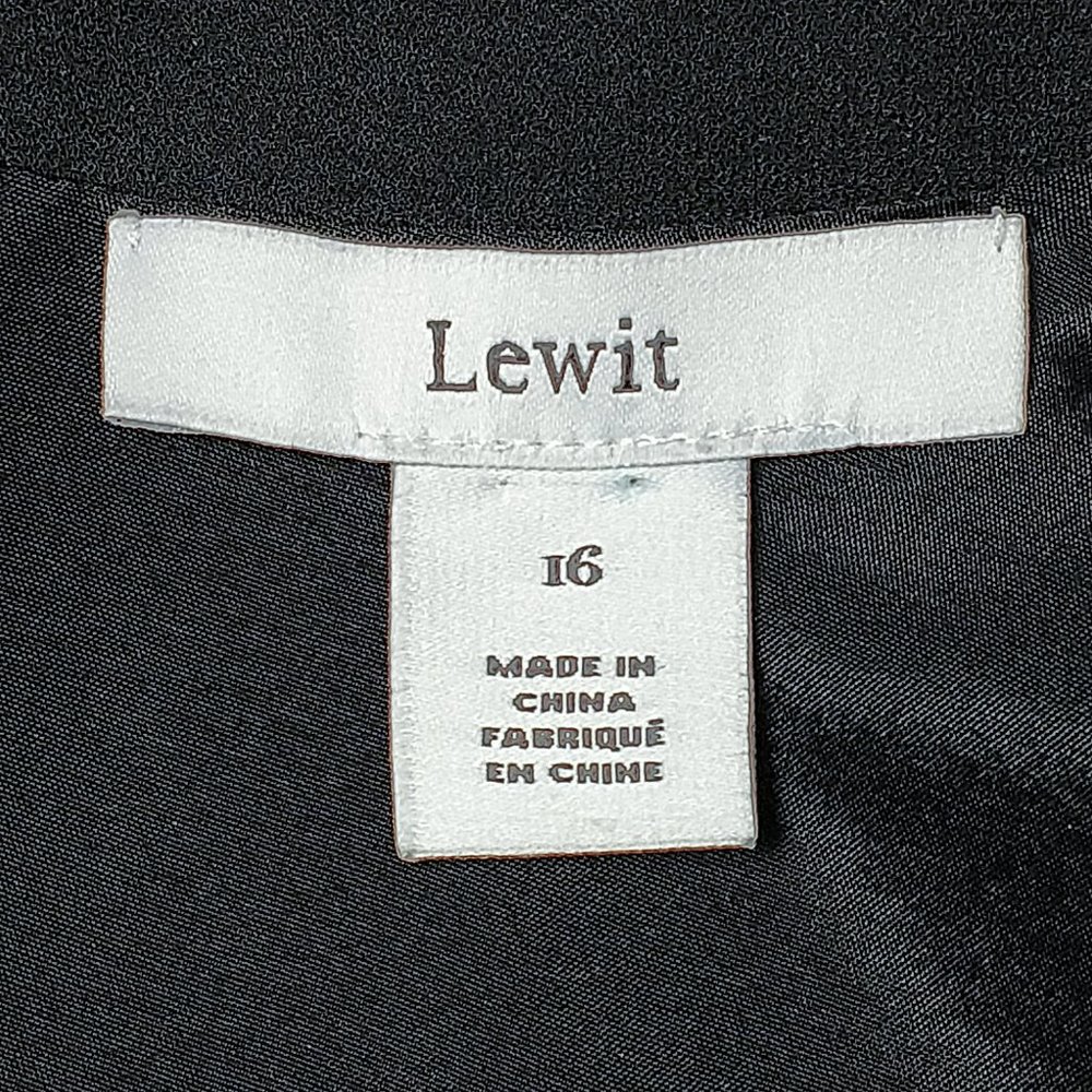 Lewit Asymmetrical Pleated Wrap Overskirt Dress - Picture 6 of 7